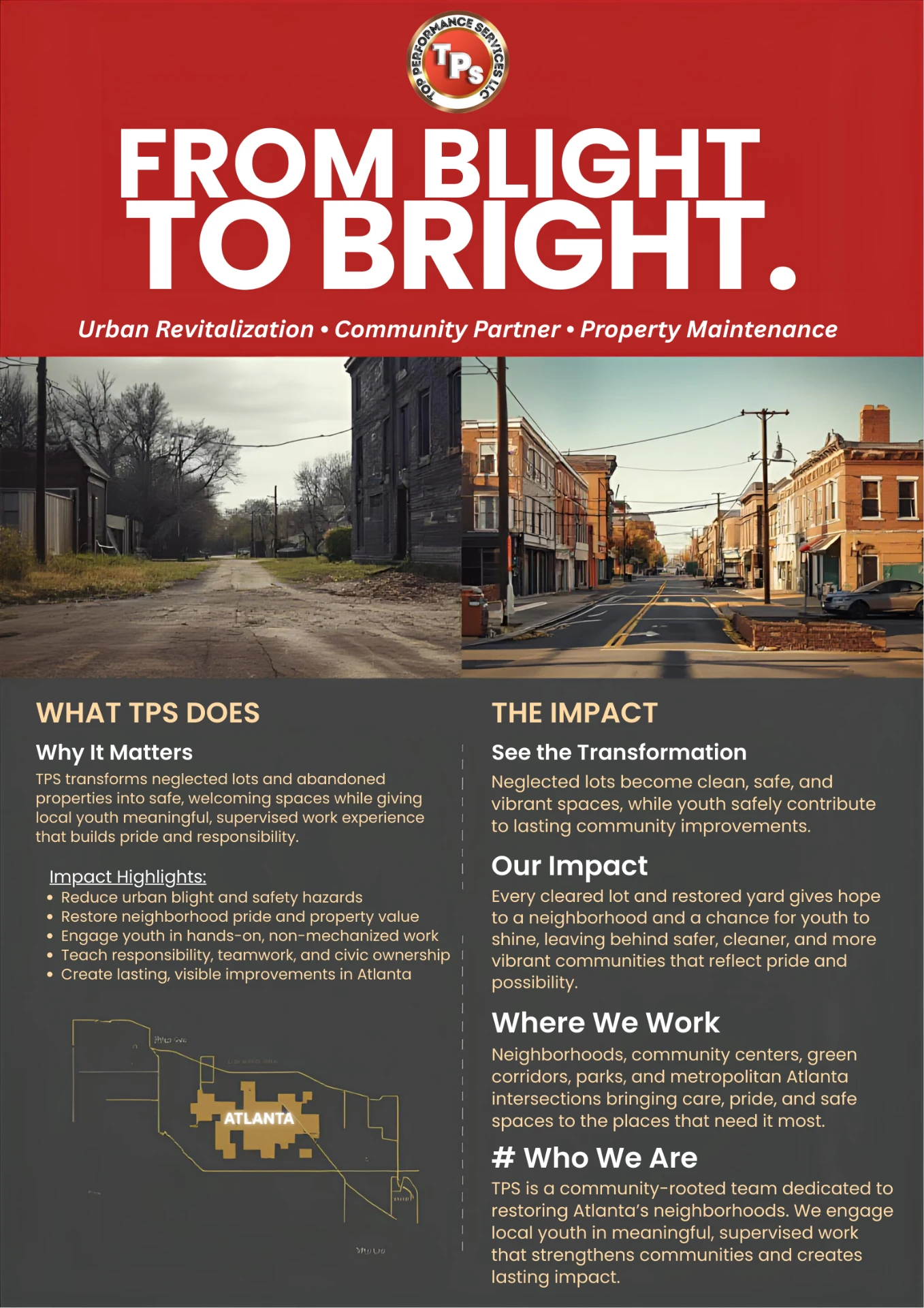 TPS From Blight to Bright: urban revitalization before and after in Metro Atlanta