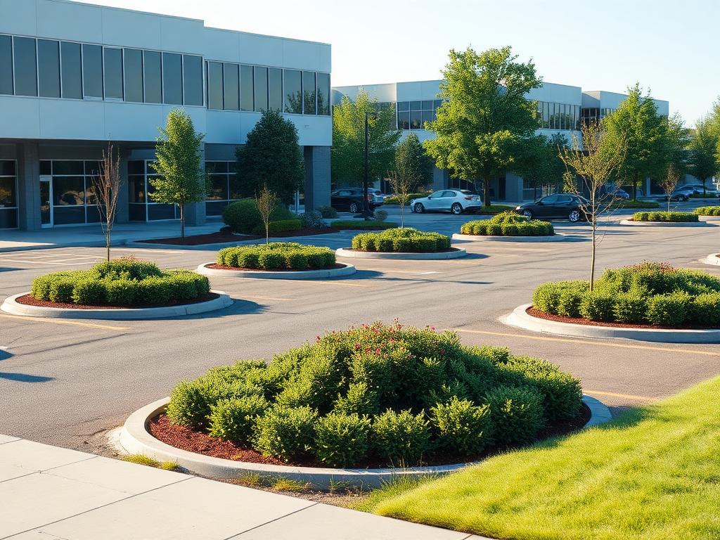 Commercial & HOA Grounds — Parking lots, islands, and common areas kept sharp.