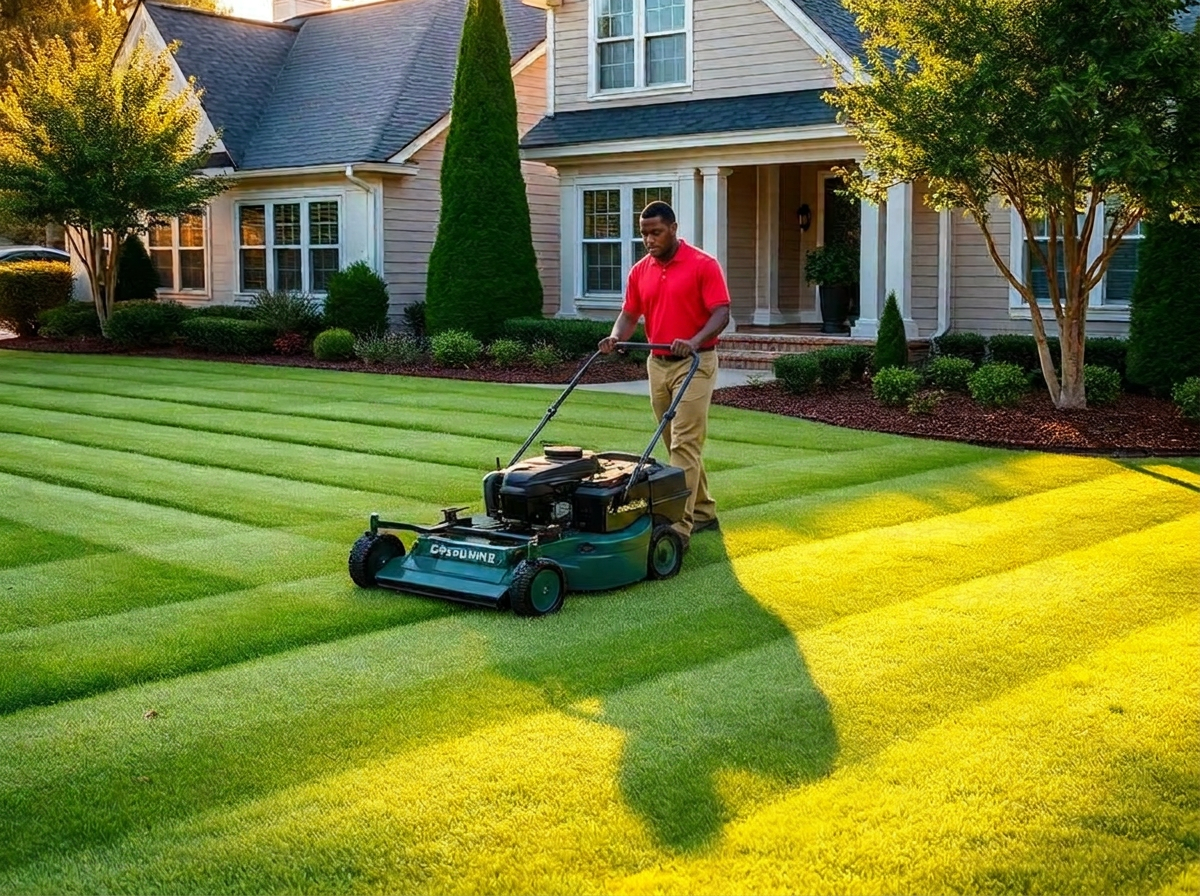 Residential Lawn Care — Mowing, edging, and striping for a curb-appeal finish.